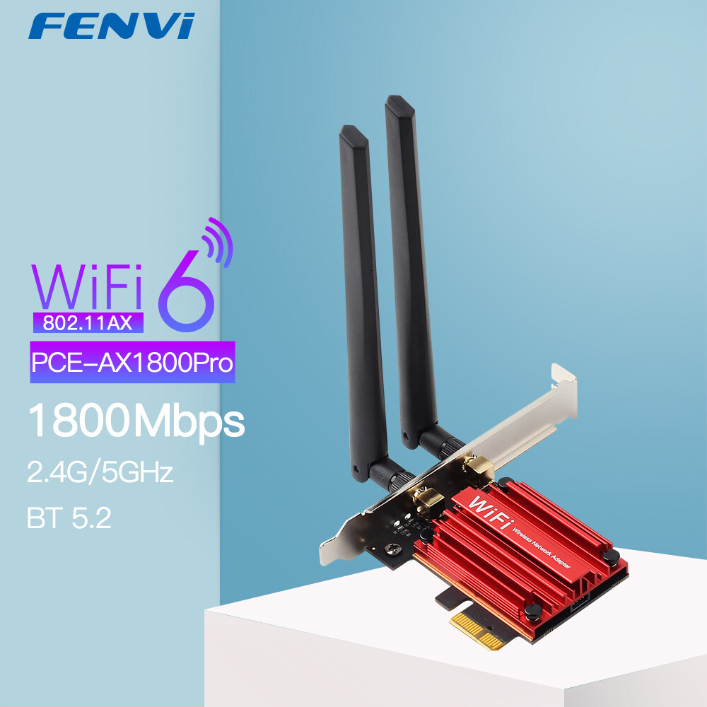 Wifi 6 PCE-AX1800 PCIE WiFi Bluetooth Adapter Dual Band Network Card for Desktop