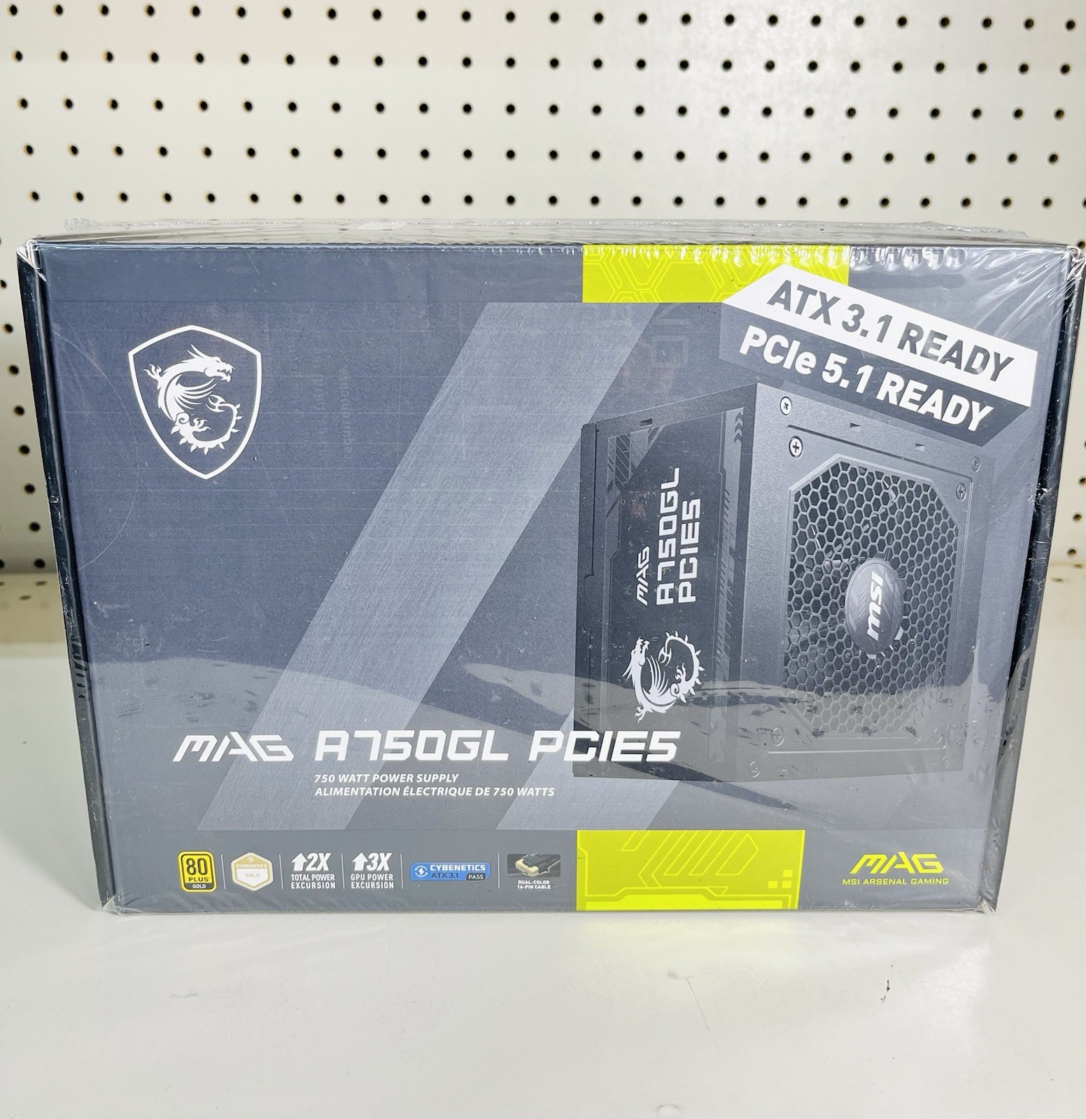 MSI Mag A750GL PCIE5 PSU 750W Fully Modular Power Supply 80+ Gold *SEALED*