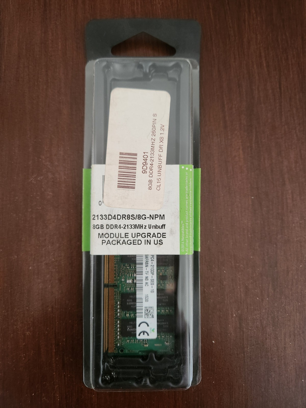 Netpatibles 2133D4DR8S/8G-NPM 8GB DDR4-2133MHz Unbuffered Module Upgrade