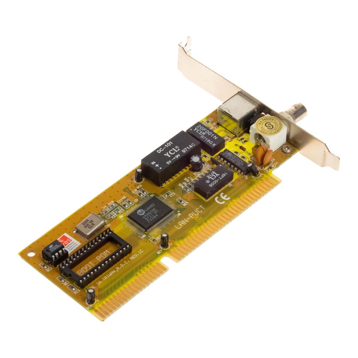 Network Card YES NETWARE LAN-PUCT REV.1C BNC RJ-45 UM9008F ISA Card