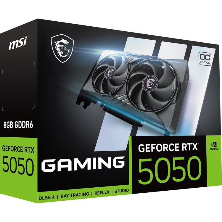 MSI GeForce RTX 5050 8G GAMING OC 8GB GDDR6 PCIe 5.0 Graphics Card NEW SEALED