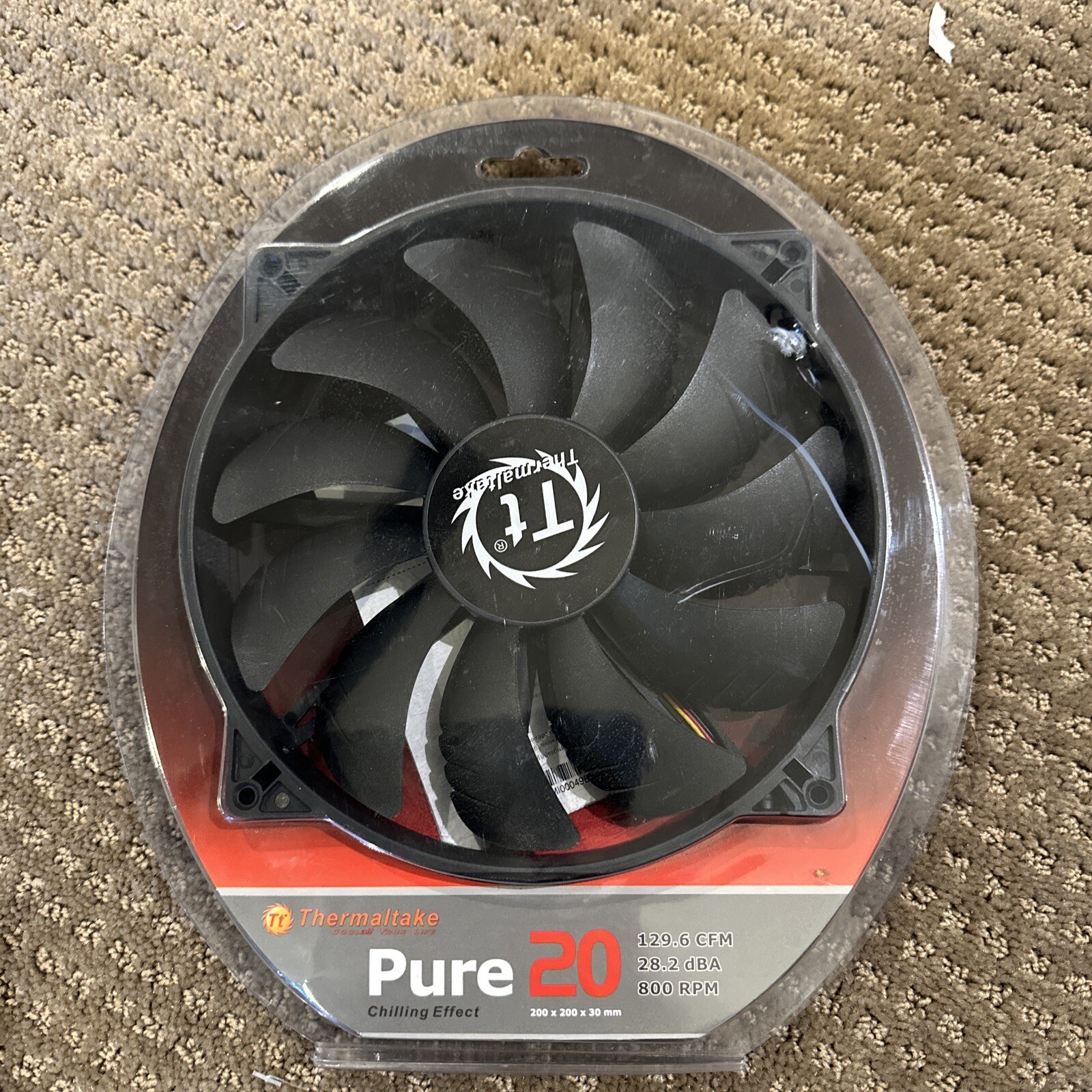 200Mm Pure 20 Series Black 200X30Mm Thick Quiet High Airflow Case Fan