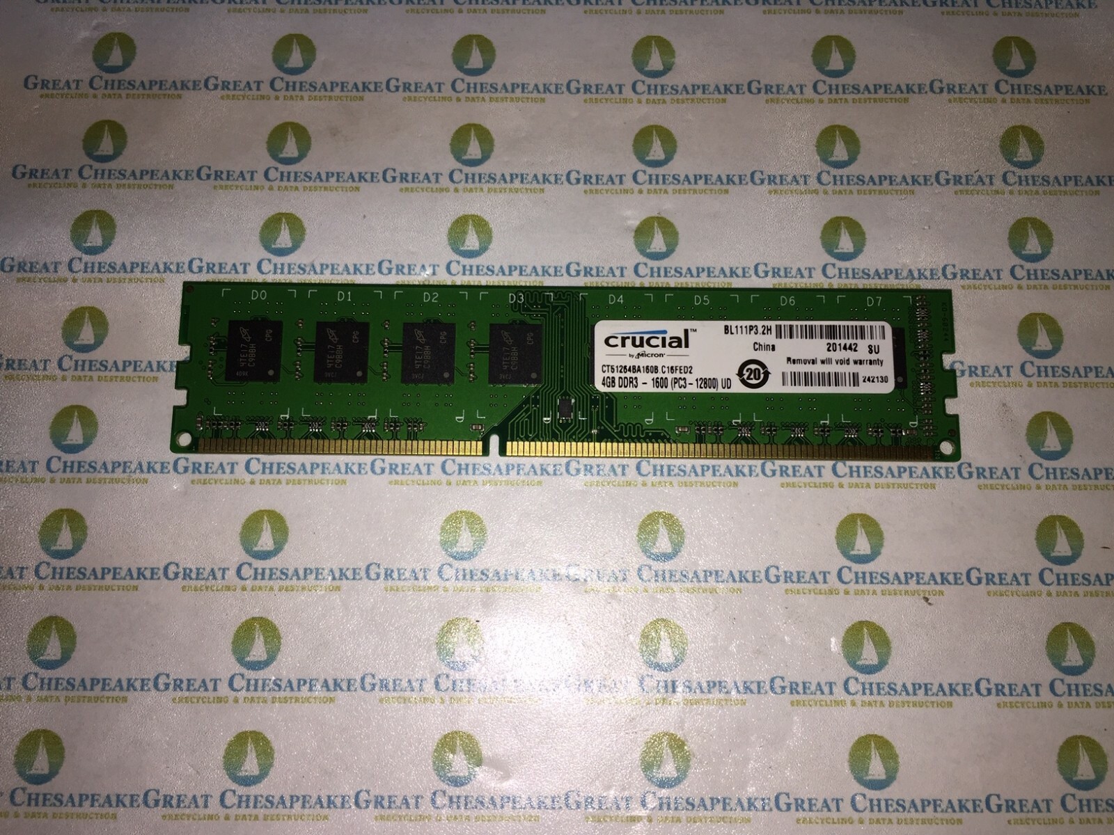 Crucial CT51264BA160B.C16FED2 4GB DDR3-1600 DIMM PC3-12800 SDRAM Memory TESTED!