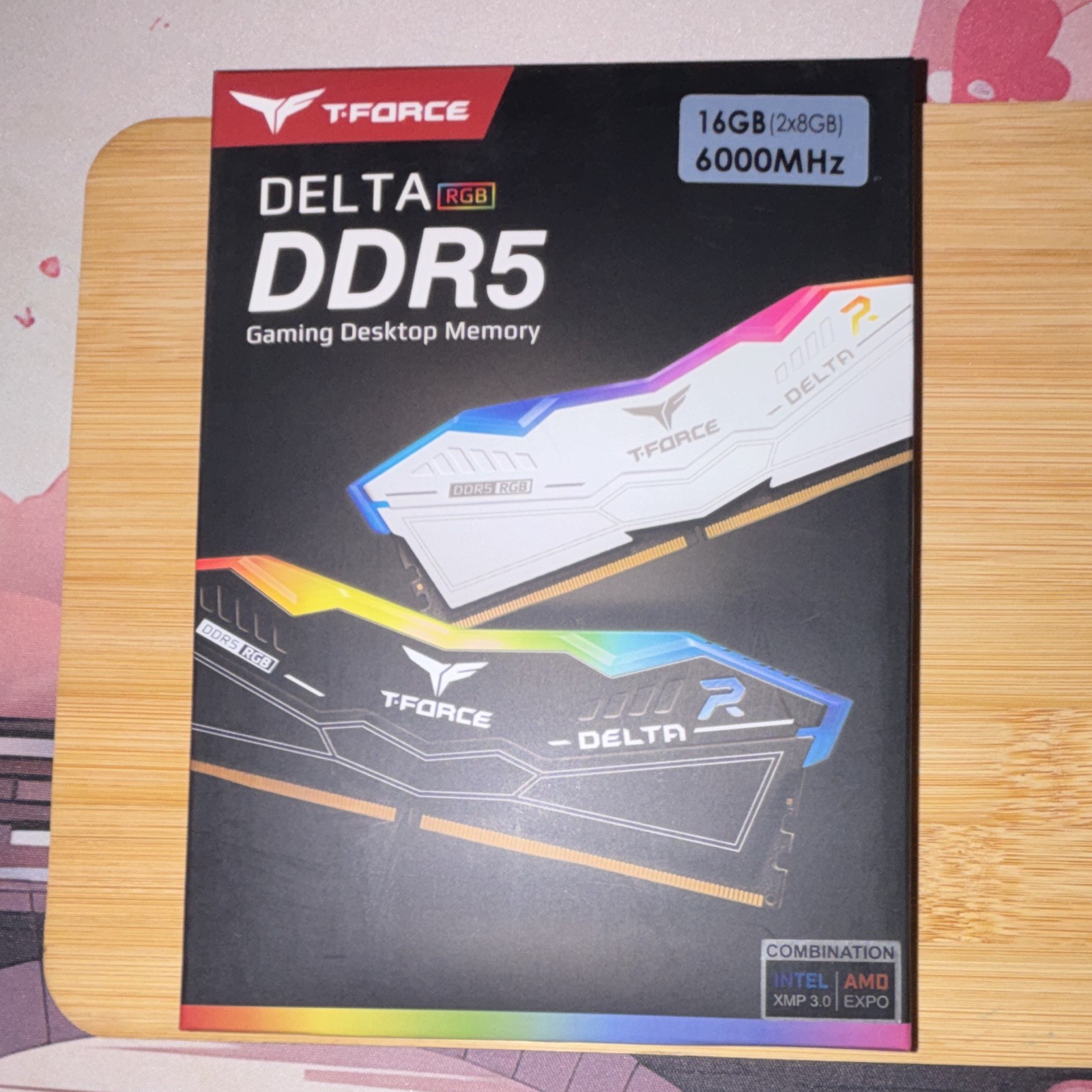 T-Force DELTA RGB 16GB (2x8GB) DDR5-6000 DIMM Desktop RAM