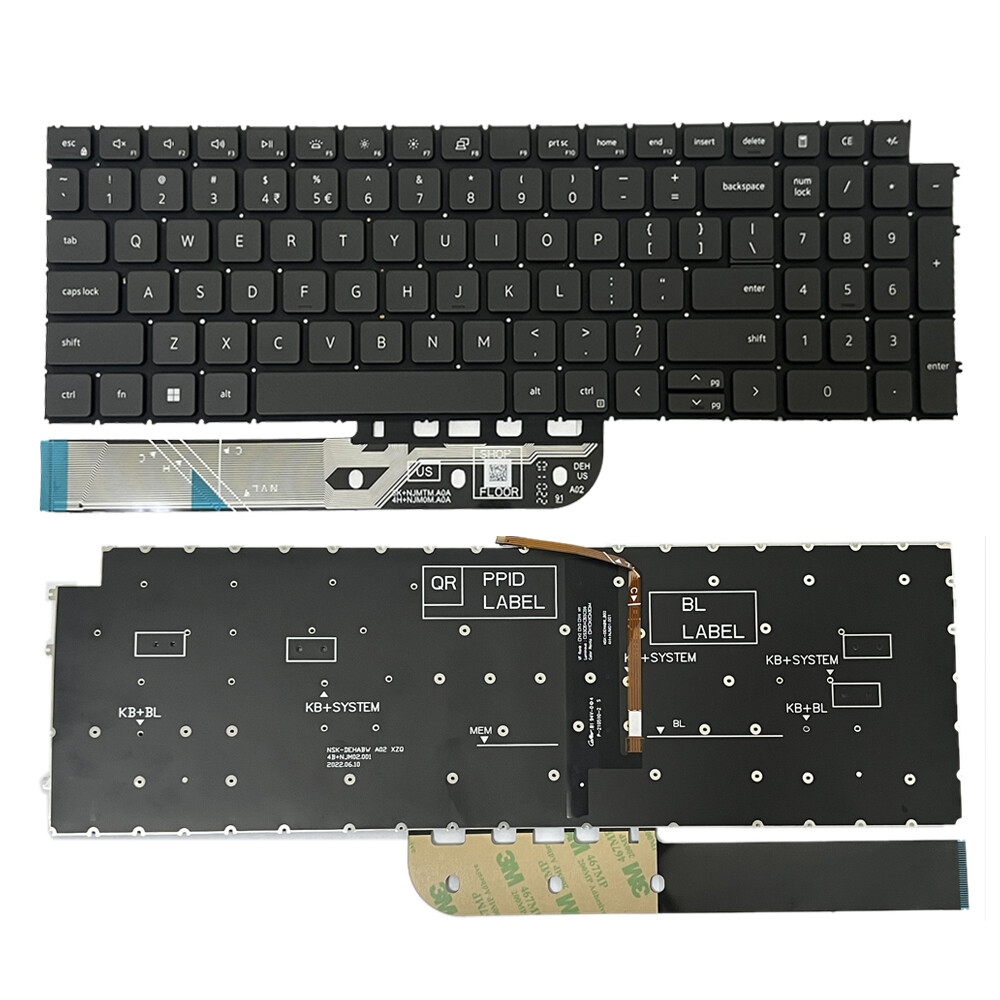 Backlight Keyboard For Dell Inspiron 15 3511 3515 5510 5515 7510 16 7610
