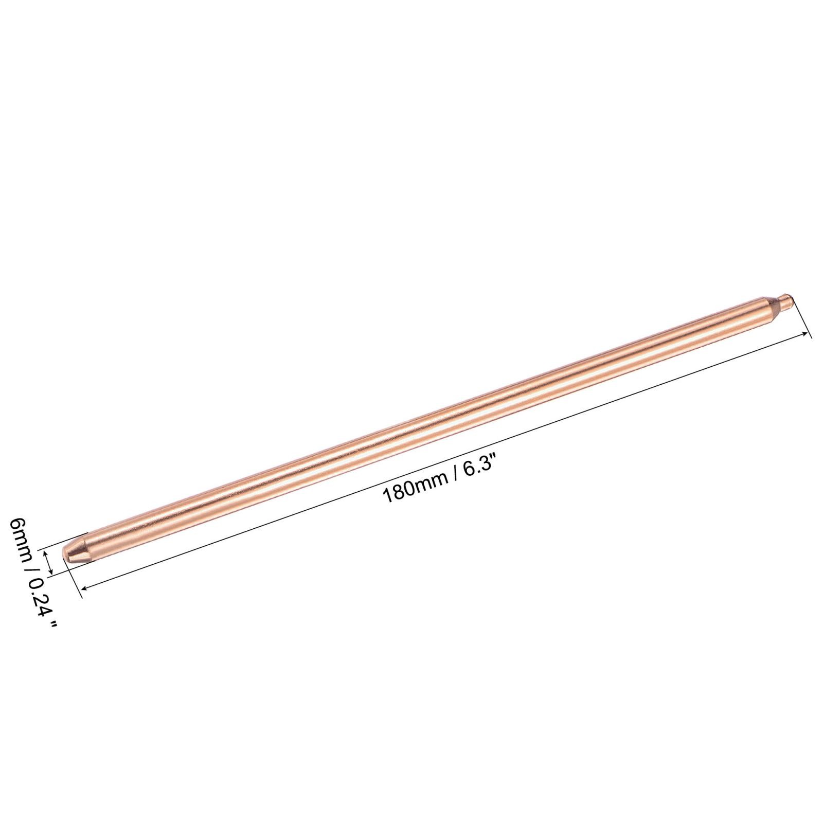 Copper Round Heat Pipe for Cooling Laptop CPU GPU Heatsink 6mm x 180mm