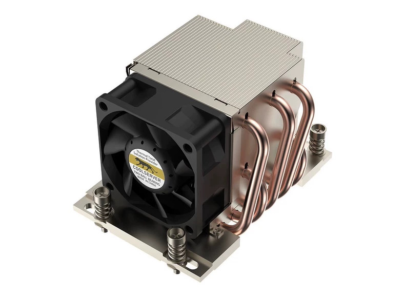 AMD EPYC 7002 7003 SP3 2U Side Flow CPU Cooler 5 Heatpipes Dual Ball Bearing Fan