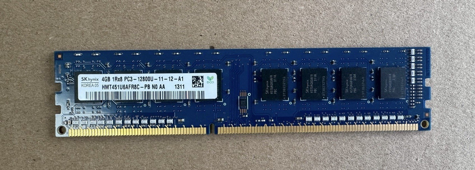 SK hynix 4GB (1x4GB) DDR3 1600MHz PC3-12800U Desktop Memory RAM 1Rx8
