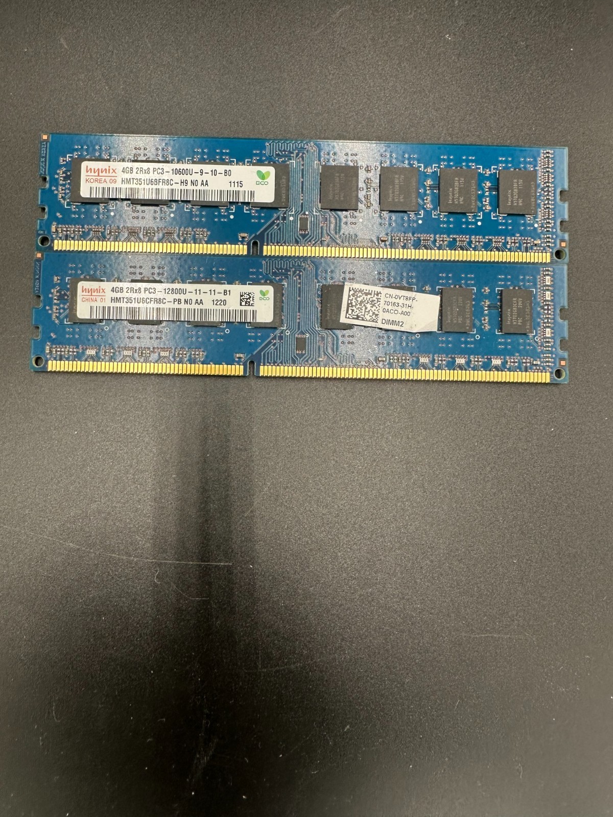 8 GB (2X4GB) SK Hynix DDR3 PC3-1600 HMT351U6EFR8C-PB -Desktop RAM – Tested