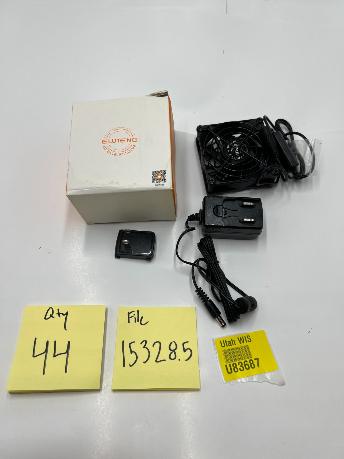 (QTY4) ELUTENG 80mm Fan 12v Power Supply PC Fan 3 speed DC Fan 12V Cooling Fan