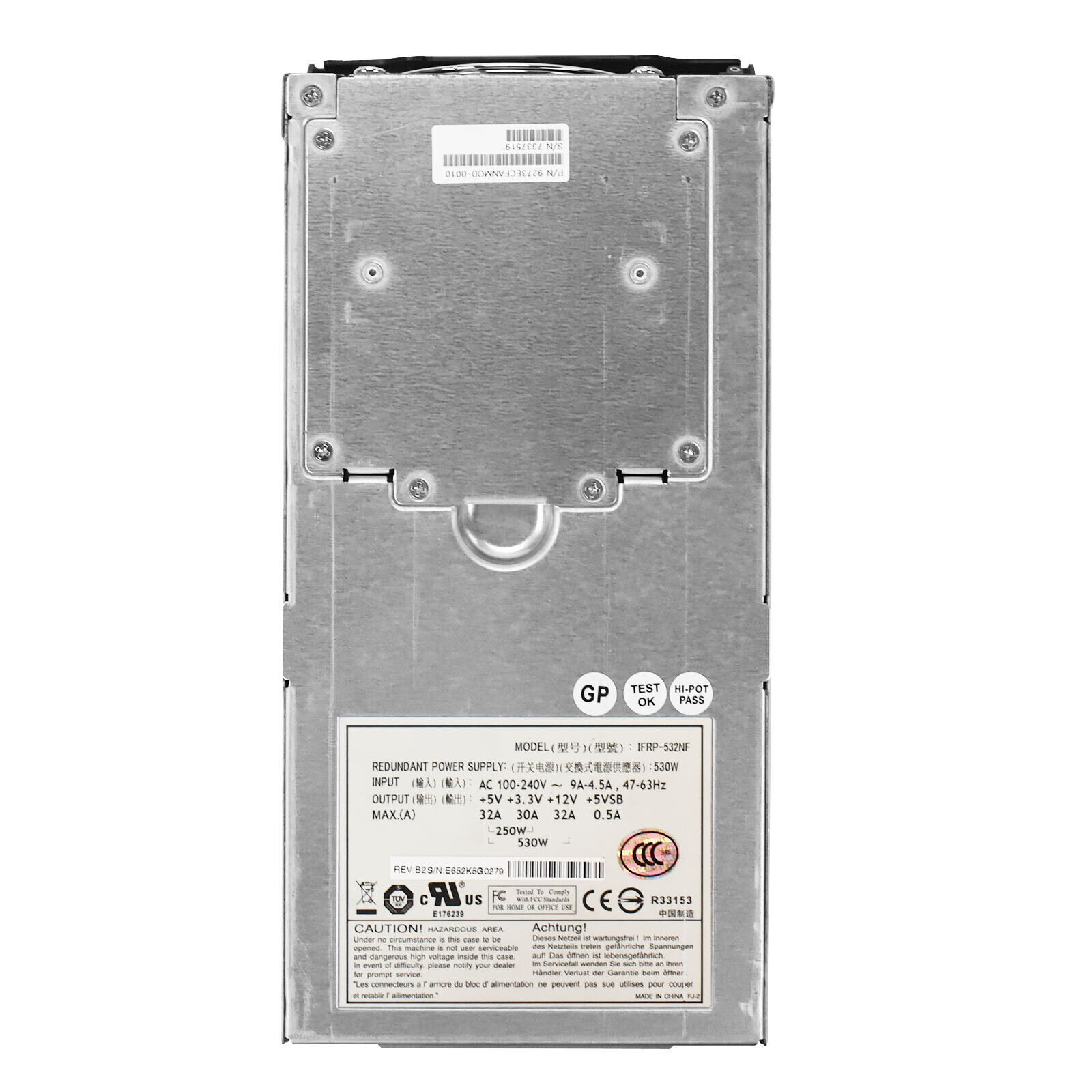 Used compatible ETASIS IFRP-532NF IFRP-532NFE 530W Disk Array Power Supply