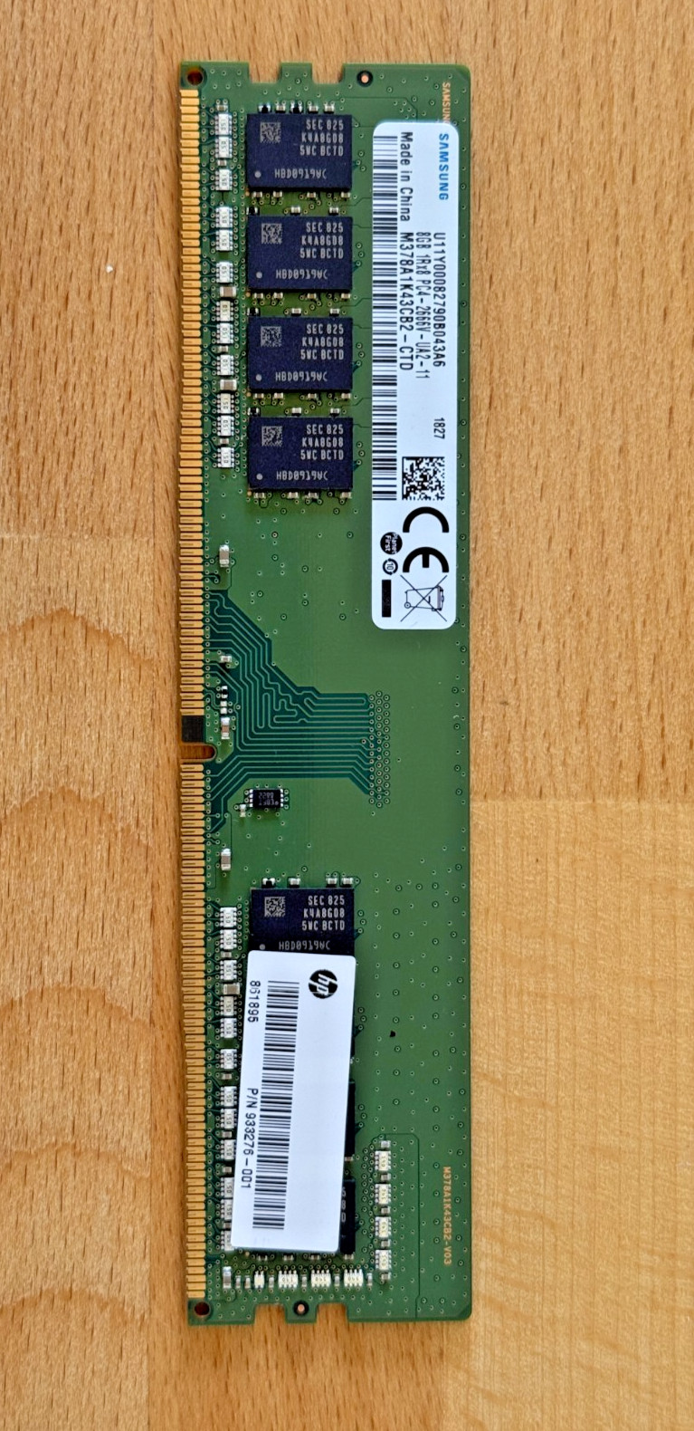 Samsung 8GB 1Rx8 Desktop PC4-2666V-UA2-11 M378A1K43CB2-CTD DDR4 *FREE SHIPPING*