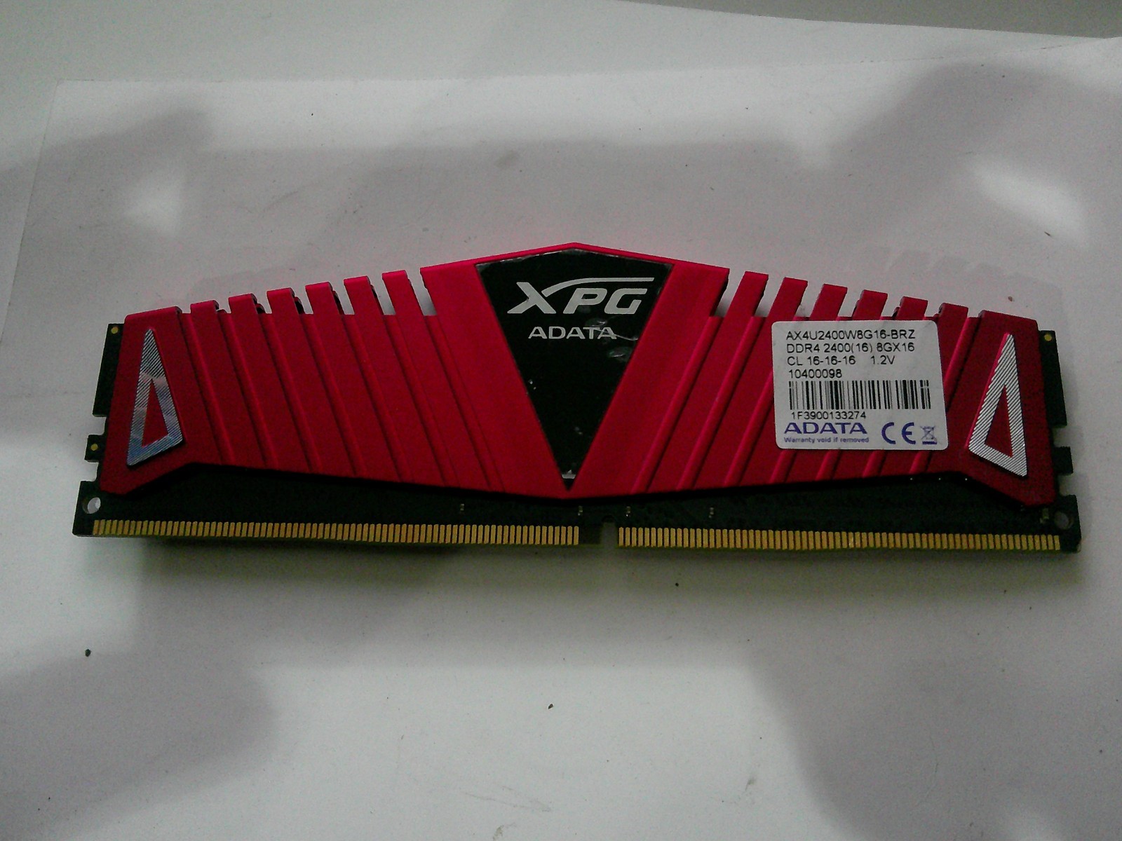 ADATA XPG Z1 DDR4 desktop memory module, AX4U2400WBG16-BRZ.
