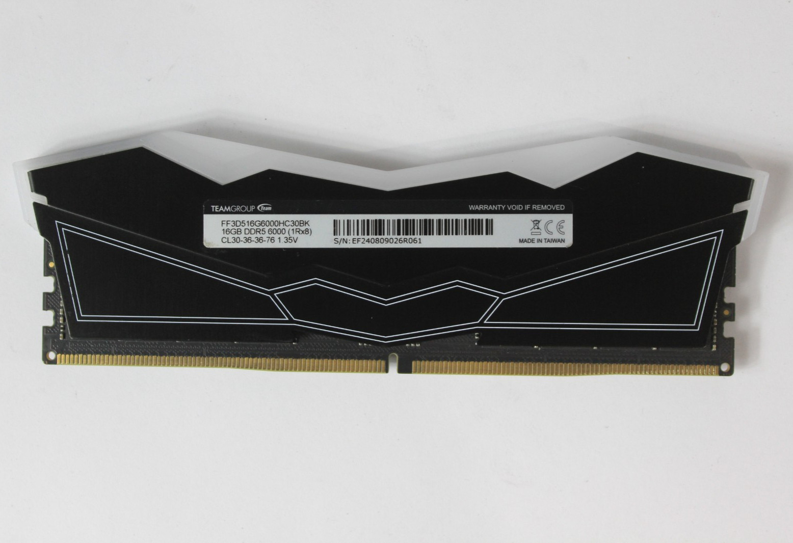 TeamGroup DELTA RGB 8GB (1x8GB) RAM DDR5 6000MHz FF3D516G6000HC30BK