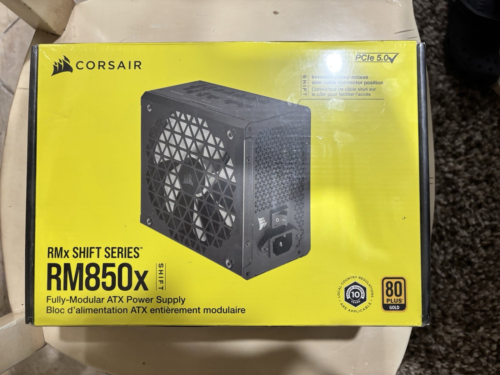 CORSAIR RM850x Shift Series ATX Fully Modular 80plus Gold Power Supply. R10