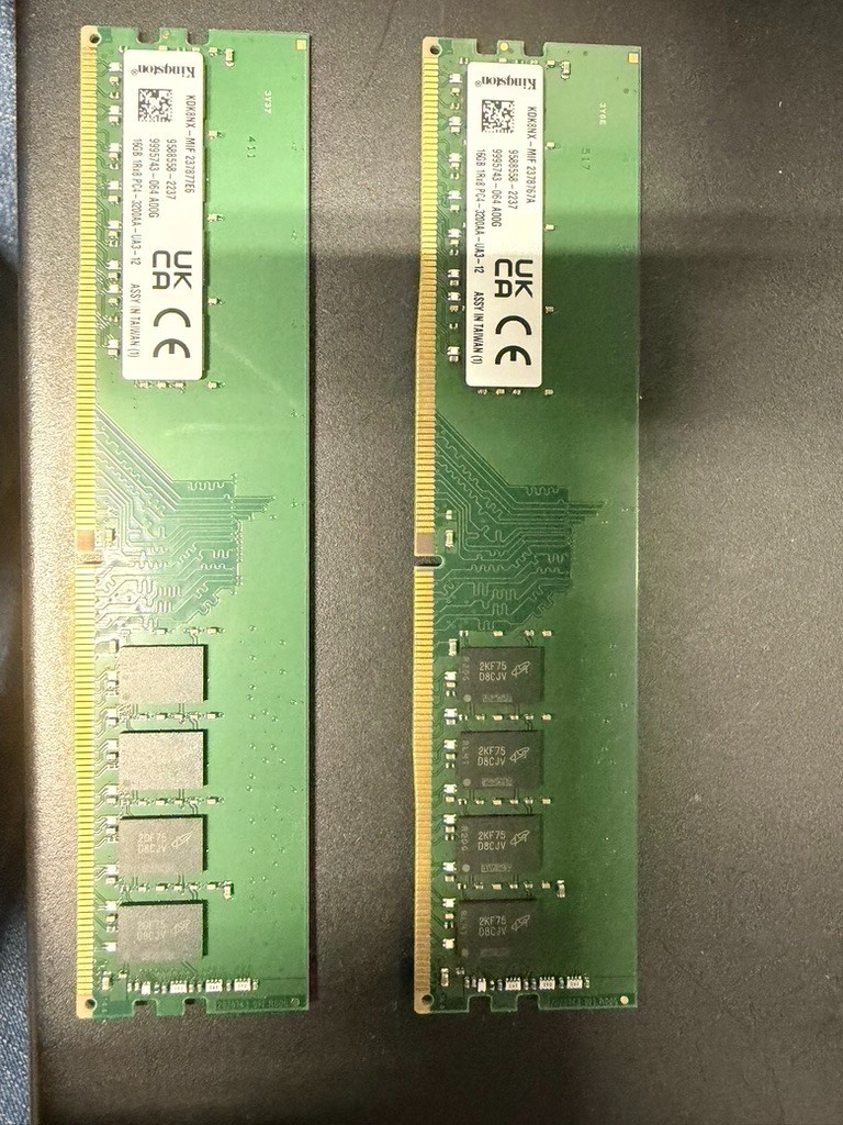 Kingston 16GB (1x16GB) RAM DDR4 3200MHz 1RX8 PC4-3200AA-UA3-12