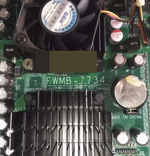 1pc used North China Industrial control FWMB-7734 motherboard
