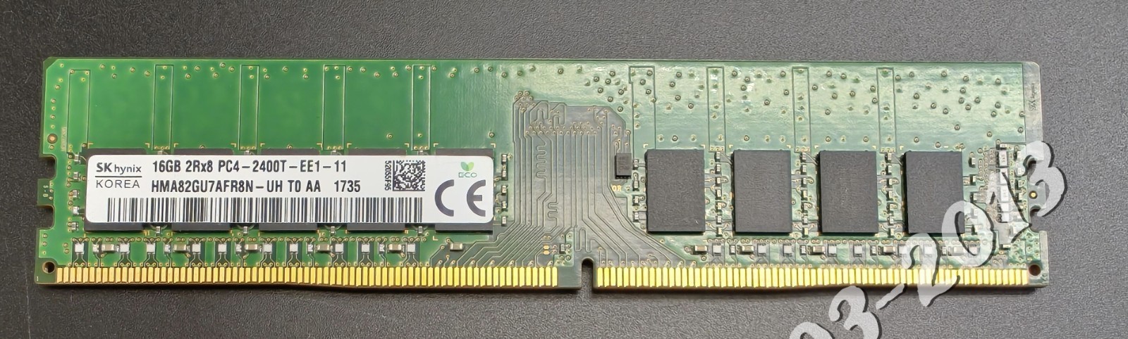 SK Hynix 16GB DDR4-2400T 2Rx8 ECC DIMM HMA82GU7AFR8N-UH