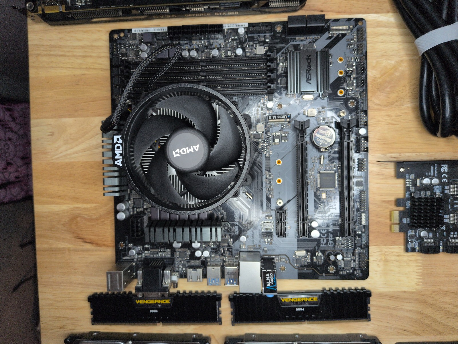 PC Parts (NAS) ASRock B450M Pro4, AMD RYZEN 5 3400G, 16GBDDR4, 4TB BARRACUDA