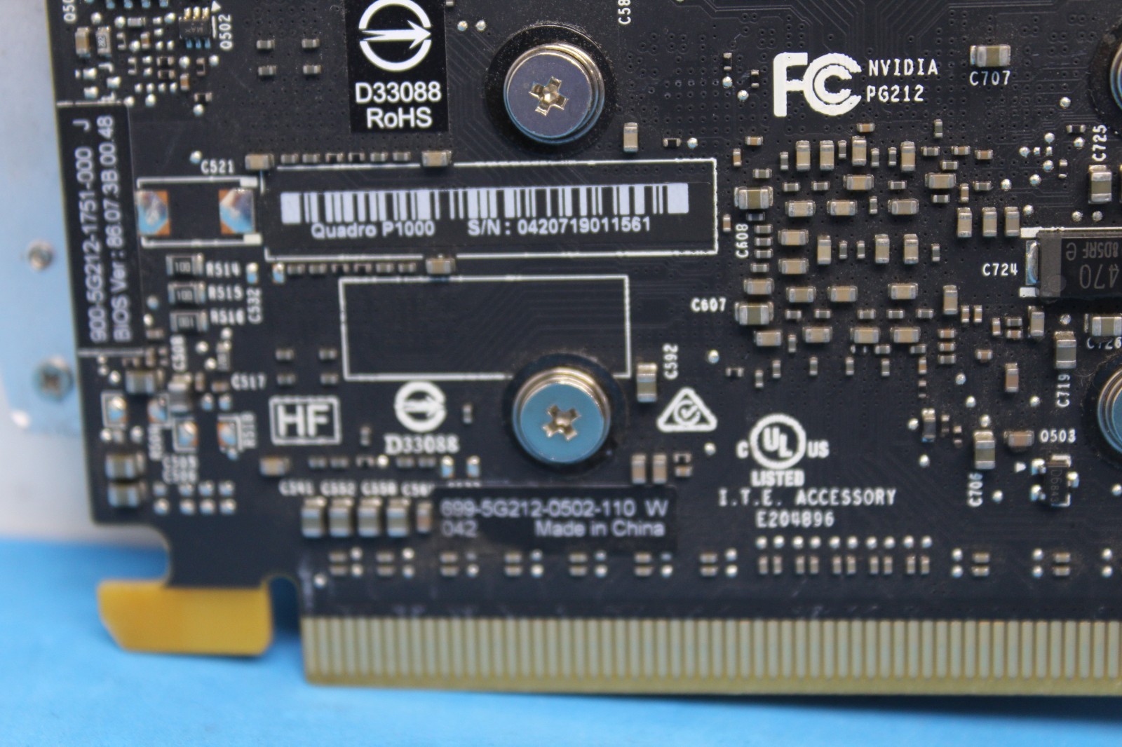PNY Nvidia Quadro P1000 PCIe LOW-Profile Card 4GB DDR5 4xminiDP T9-A3