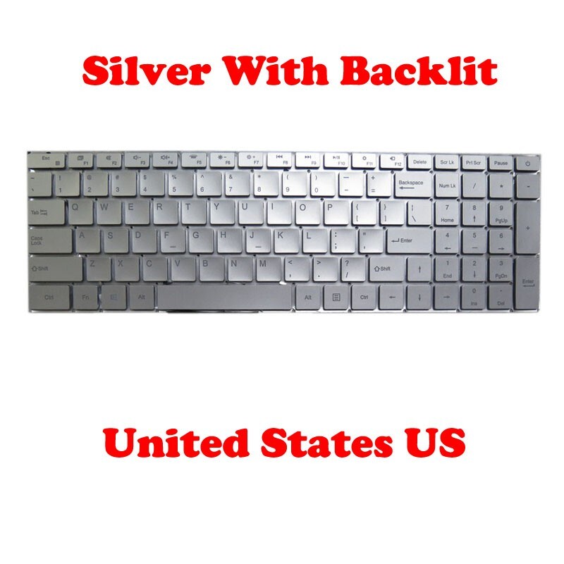 Laptop With Backlit Keyboard ZX-350-26 YX-7711 United States US Silver New