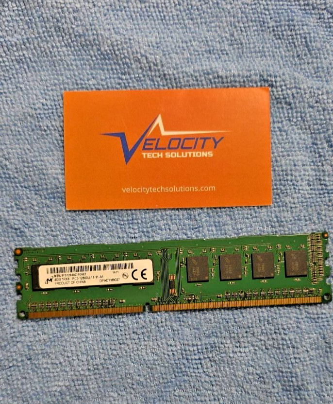 Micron 4GB PC3-12800 (DDR3-1600) Memory – MT8JTF51264AZ-1G6E1