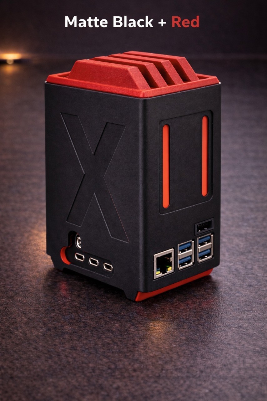 Raspberry pie 5 NAS enclosure case X