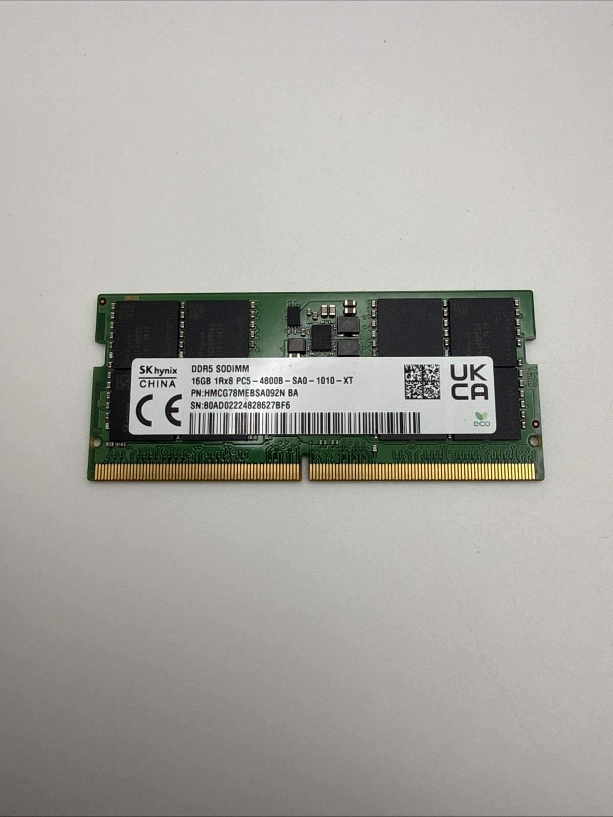 Sk Hynix 16GB DDR5 4800 SODIMM Laptop RAM Memory PC5-4800B 1Rx8