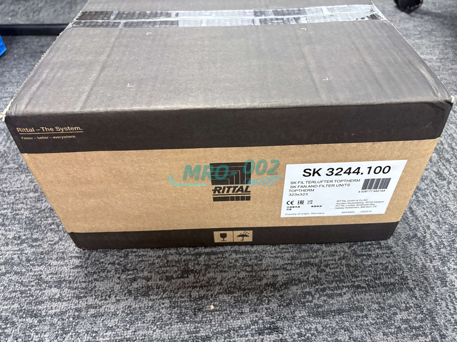 Rittal SK 3244.100 Cabinet Filter Cooling Fan 230V 135W Ebmpapst K2E250-AH34-06