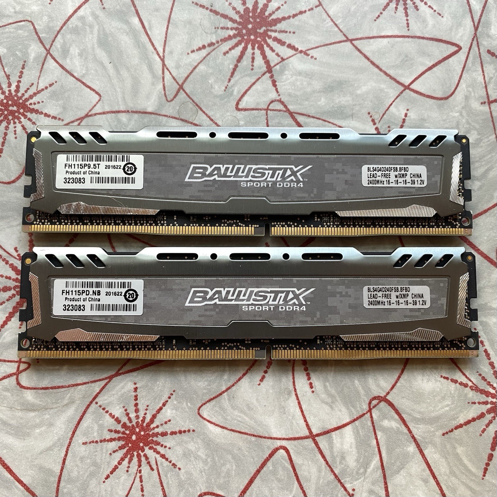 Crucial Micron Ballistix Sport 8GB (2x4GB) DDR4 RAM 2400MHz BLS4G4D240FSB.8FBD2