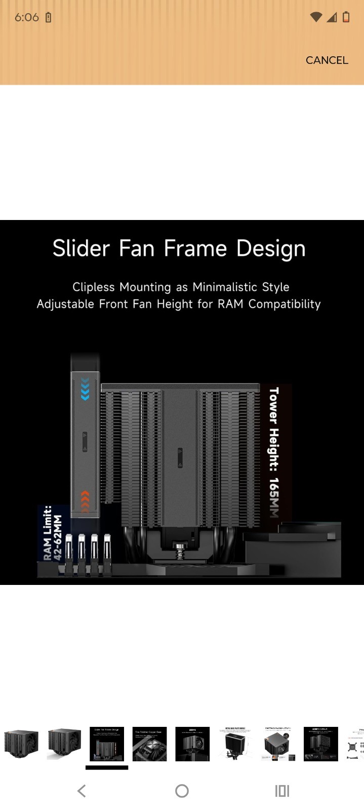 PCCOOLER CPU Cooler Air Freezer 290W Dual Tower CPU Air Cooler 8 HeatPipes RZ820