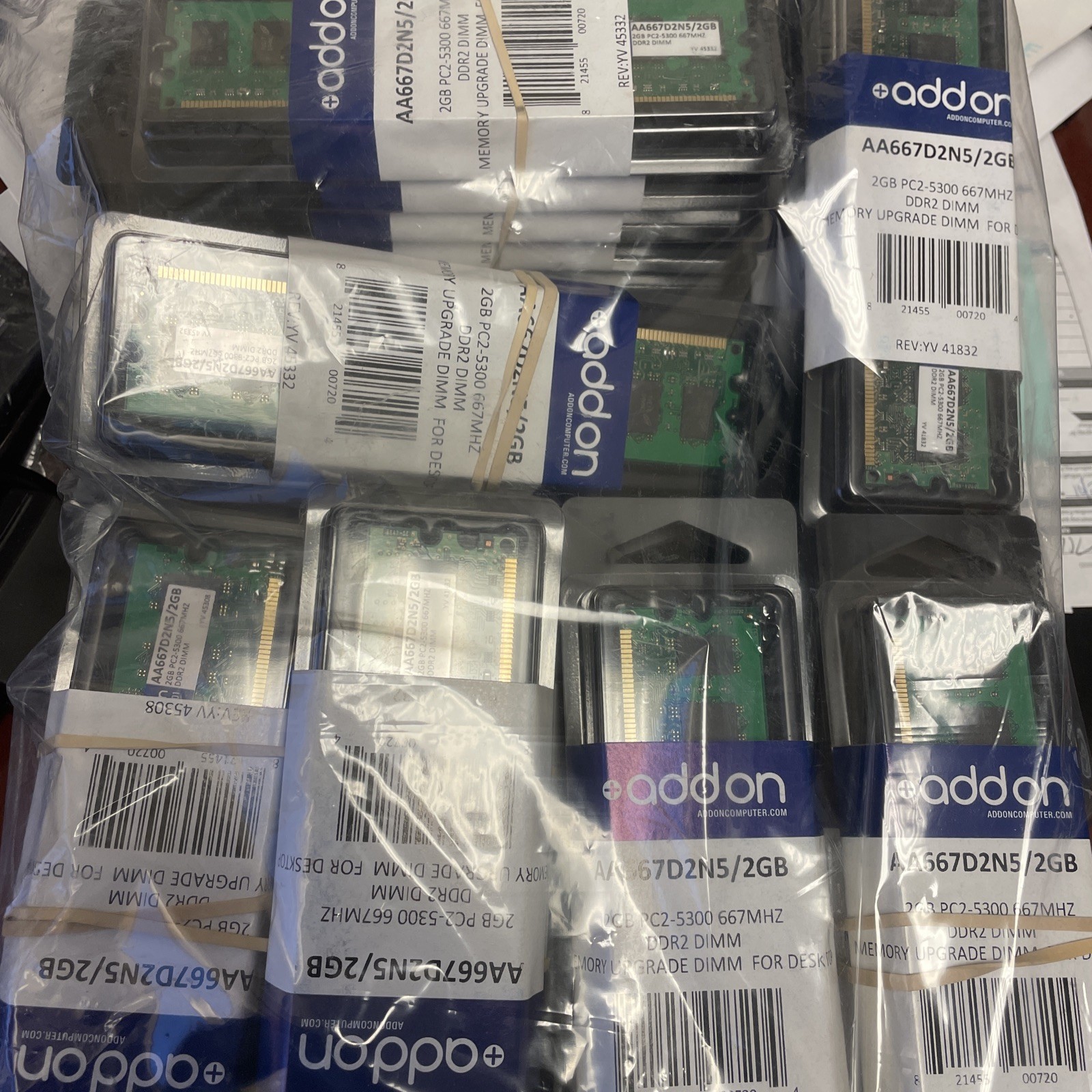 ( 10 Qty.) New addon 2GB DDR2 667MHz DIMM Memory RAM AA667D2N5/2GB