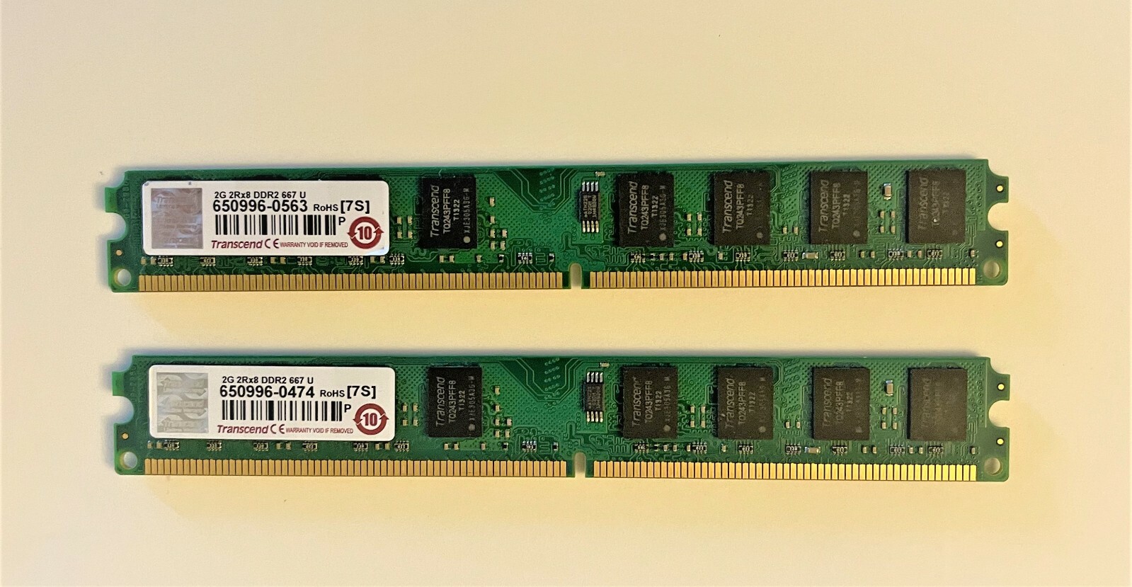 TRANSCEND 4GB (2x 2GB) 240-Pin UNBUFF DIMM DDR2 (PC2 5300) SDRAM Low Profile