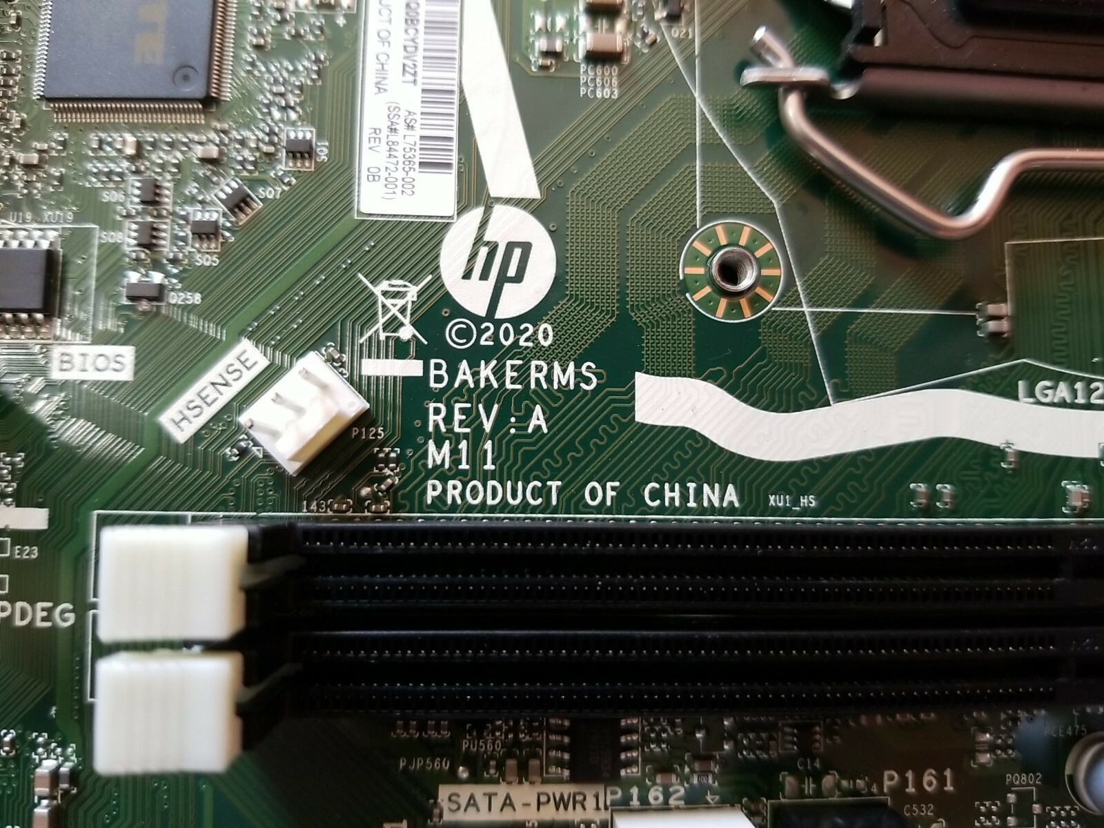 HP M01 M01-F1033WB S01-pF1013w BakerMS Motherboard L75365-002 L90451-001