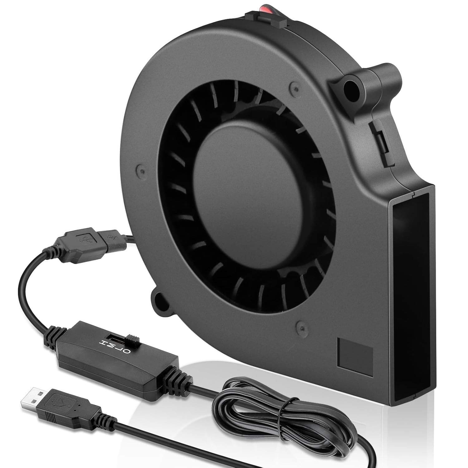 Silent 5V Mini Blower Fan – 75mm USB Cooling Solution for Helmets & Electronics