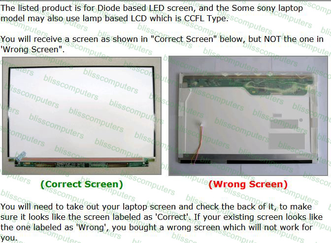 TOSHIBA LTD133EXBY LAPTOP LED LCD Screen 13.3″ WXGA Bottom Right