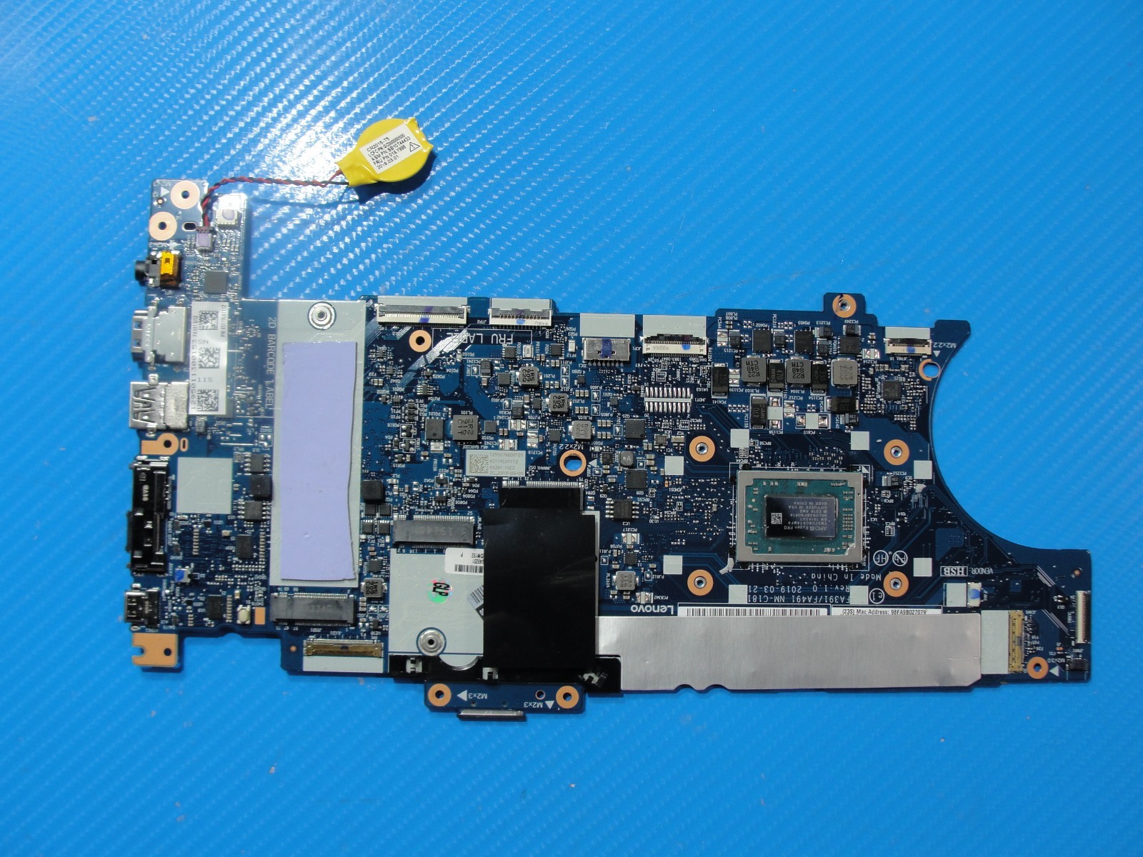 Lenovo ThinkPad 14” T495s AMD 7 Pro 3700U 2.3GHz 16GB Motherboard 02DM192