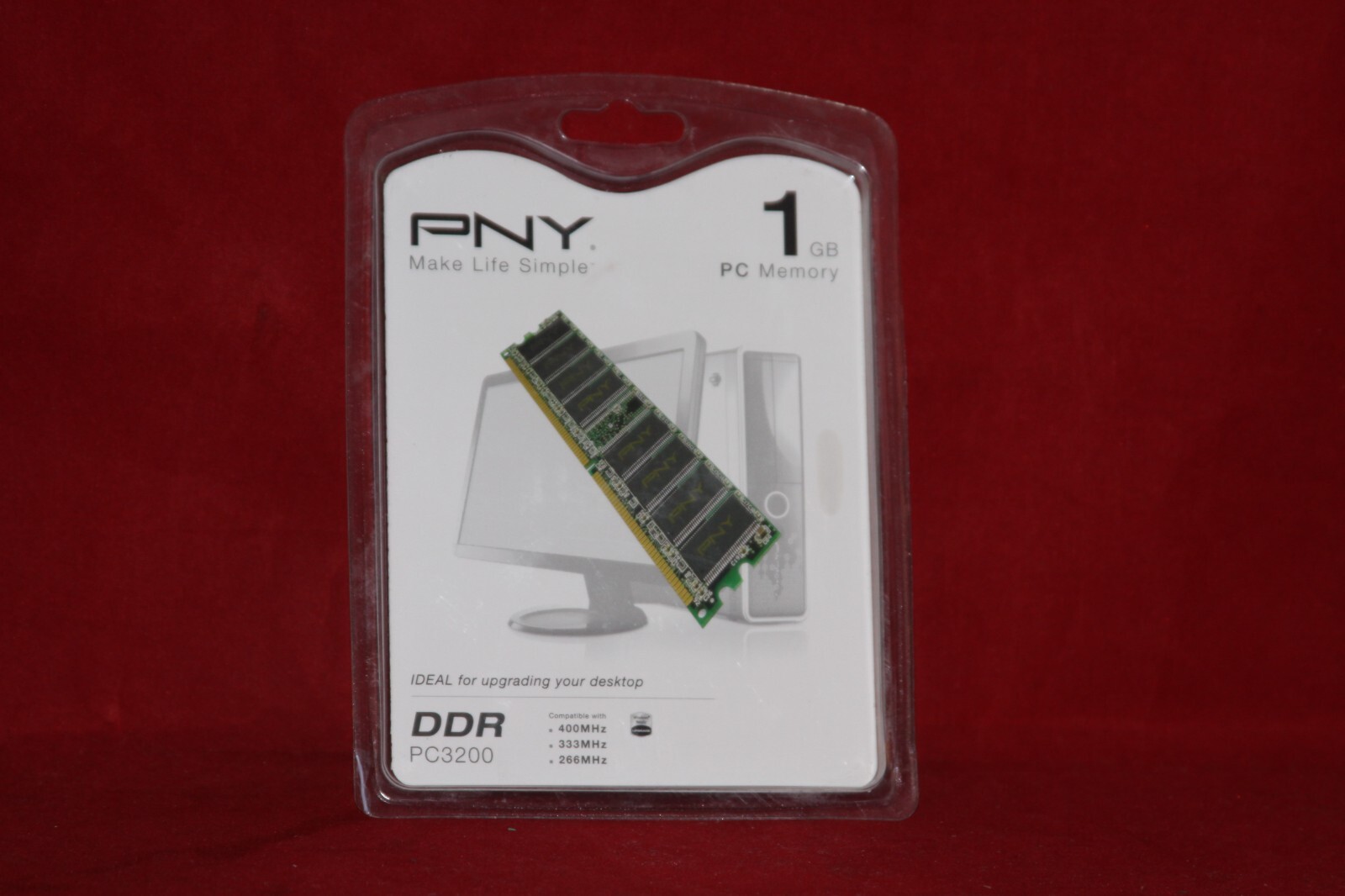 Desktop RAM, DDR 1GB PC3200, PNY Technologies (400/333/266) Memory MD1024SD1-400