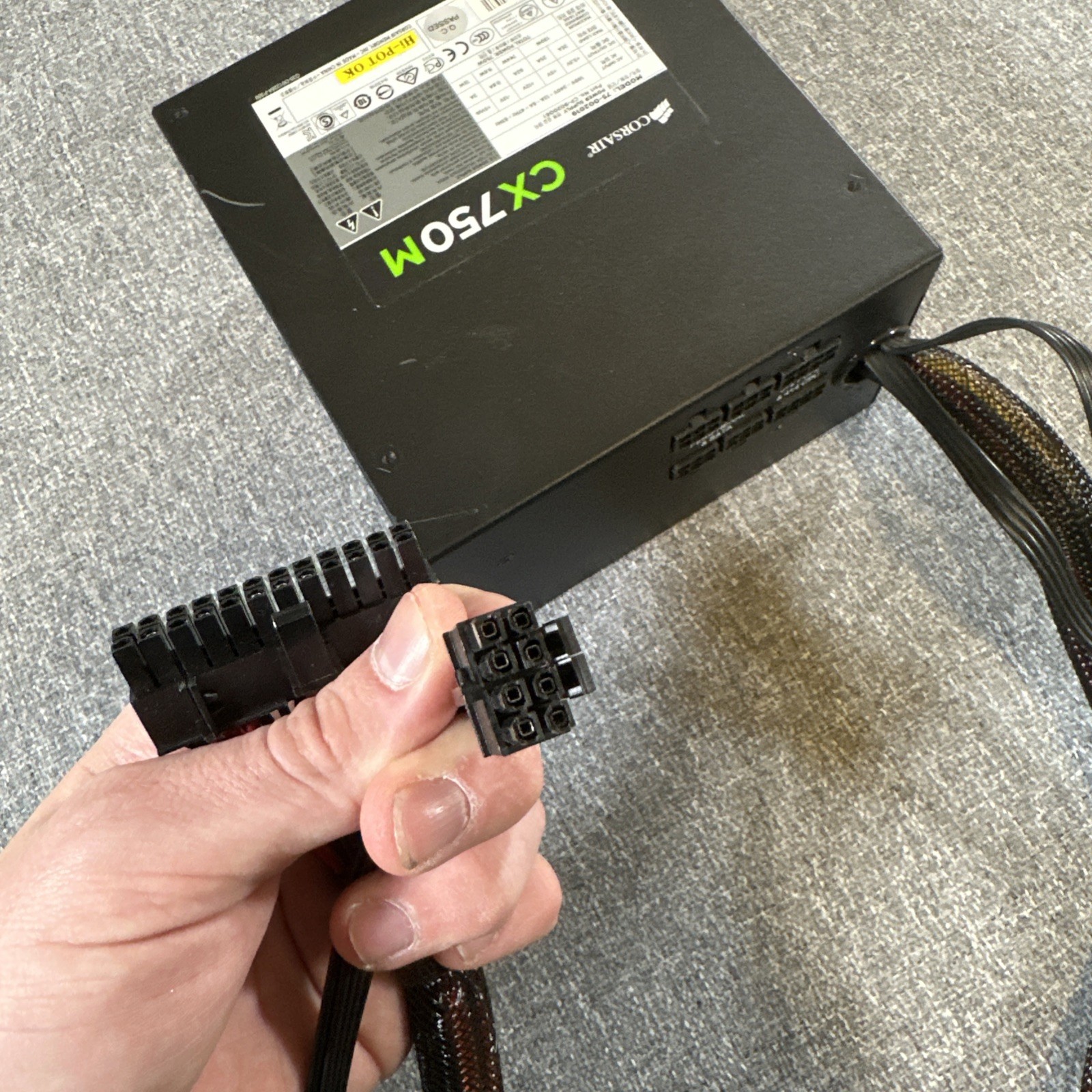 Corsair CX750M 750W 80 Plus Semi Modular 75-002019 Power Supply (NOT TESTED)