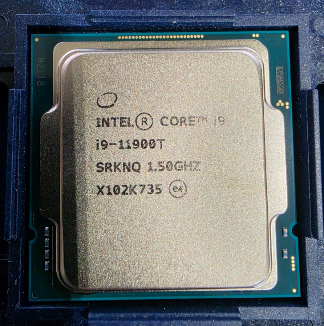 Intel Core I9 Gen 11 I9-11900T 4.80GHz Rocket Lake SRKNQ FCLGA1200 CPU processor