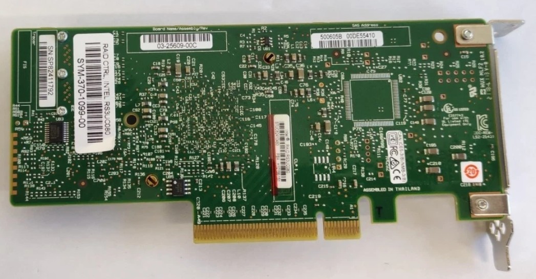 Intel RAID Controller RS3UC080J, SATA 6Gb/s / SAS 12Gb/s – PCIe 3.0 x8-