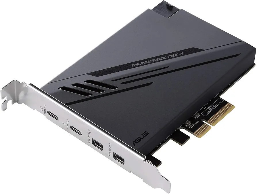 ASUS ThunderboltEX 4 Card with 2 Thunderbolt 4 Ports and DisplayPort 1.4 Support