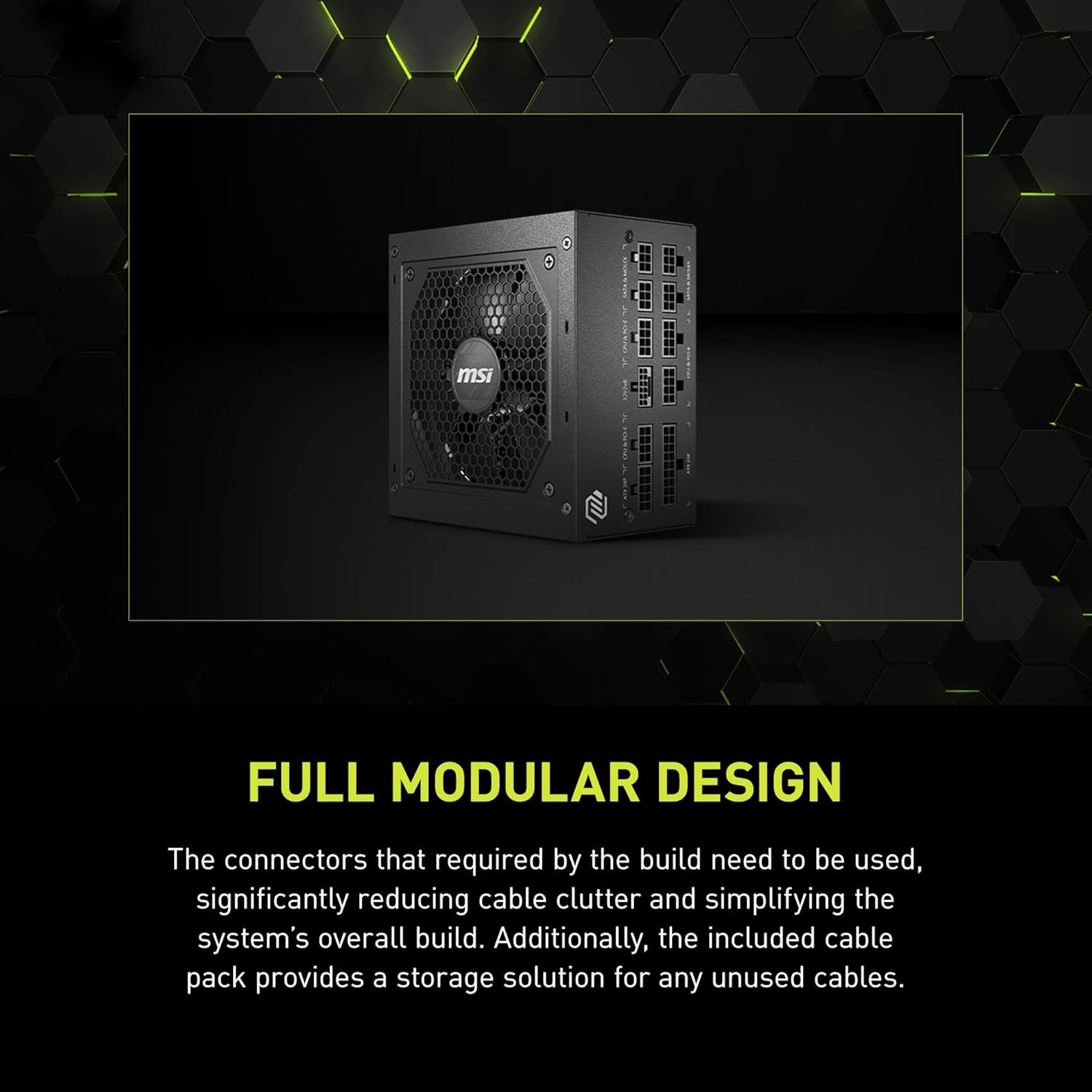 MSI MAG A750GL PCIE5, Fully Modular Compact Gaming 750W Power Supply, 80+ Gold,