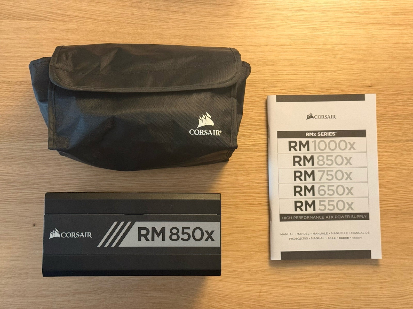 Corsair RM850x 850 Watt Fully Modular PSU Excellent Condition w/ Cable Set