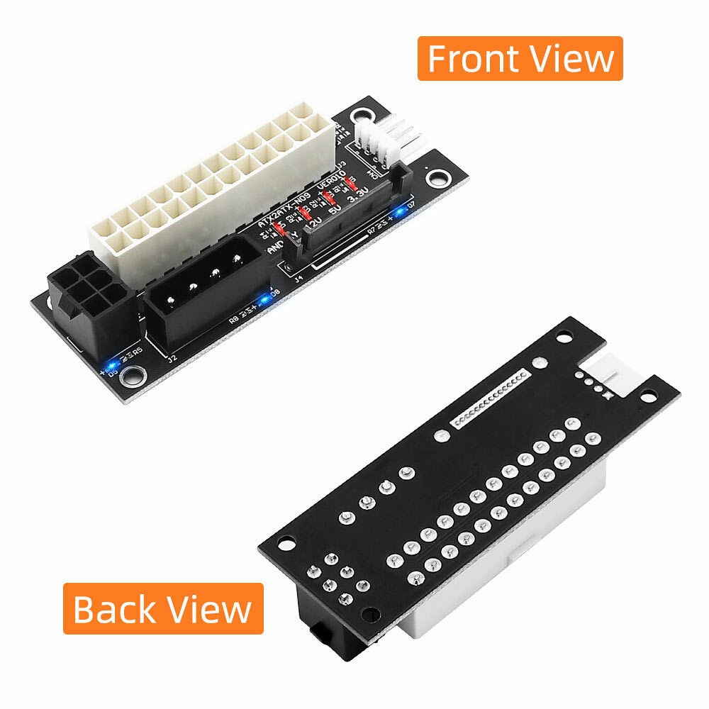 ADD2PSU 4 in 1 Power Supply Connector – Molex 4Pin/Sata/Atx 6Pin/4Pin Dual PSU