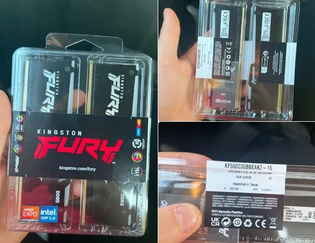 Kingston Fury Beast 16gb 6000mhz cl36 2x8gb RGB new and sealed