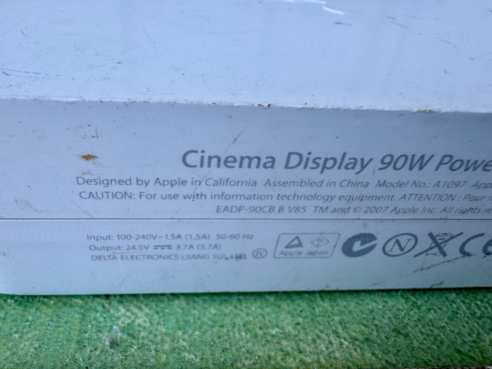 2007 Authentic Apple A1097 Power Adapter Cinema Display 90w With Cord 24.5v 3.7A