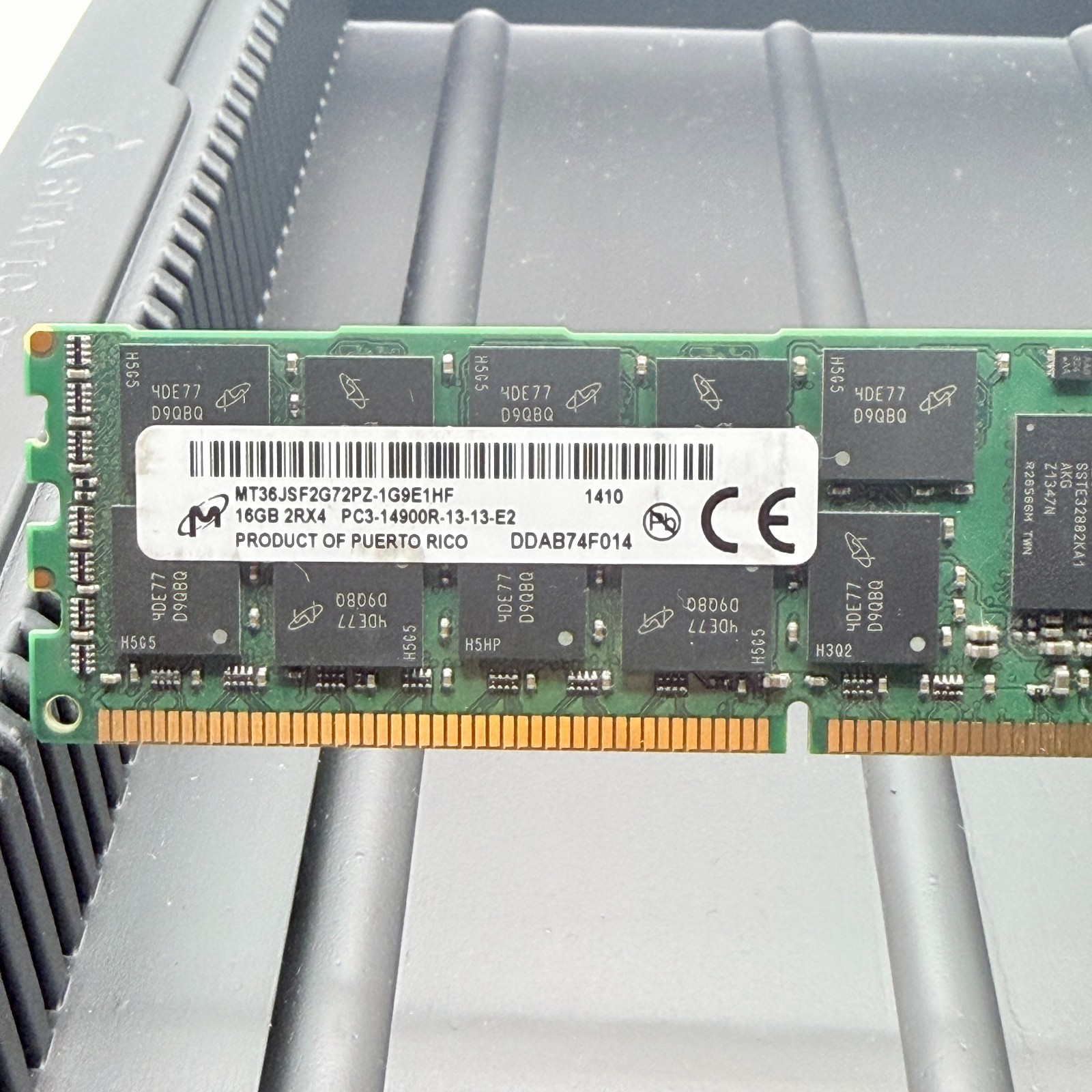 Lot of 4 MICRON RAM 16GB 2Rx4 PC3-14900R-13-13-E2 MT36JSF2G72PZ-1G9E1HF