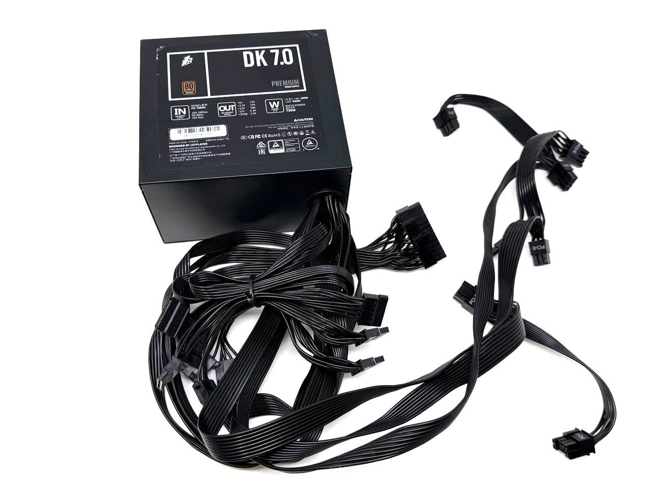1stPlayer DK Premium 7.0 (PS-700AX) 700W 80 Plus Bronze certified ATX power 95