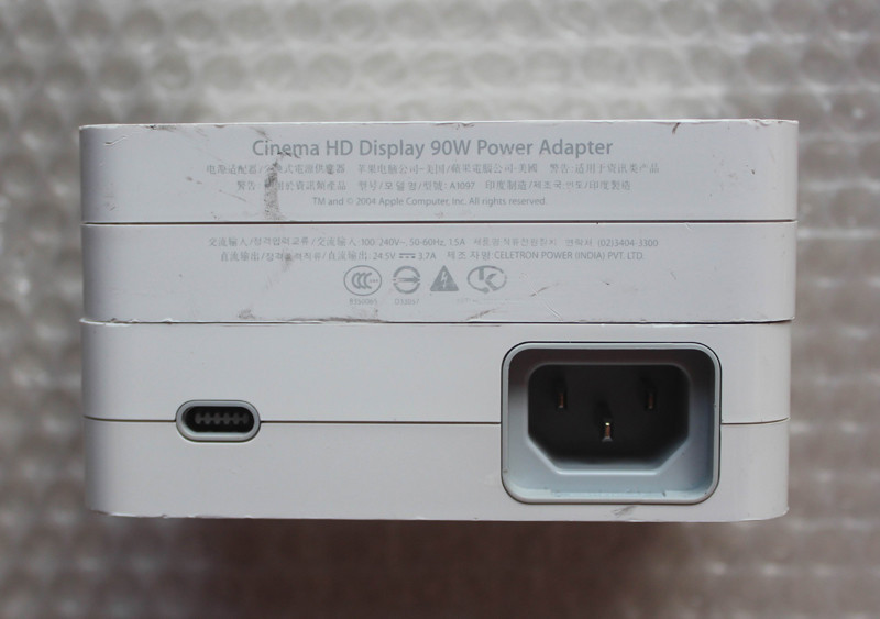A1097 Cinema HD Display Power Adapter 90W for Apple 23” DVI Cinema HD Display